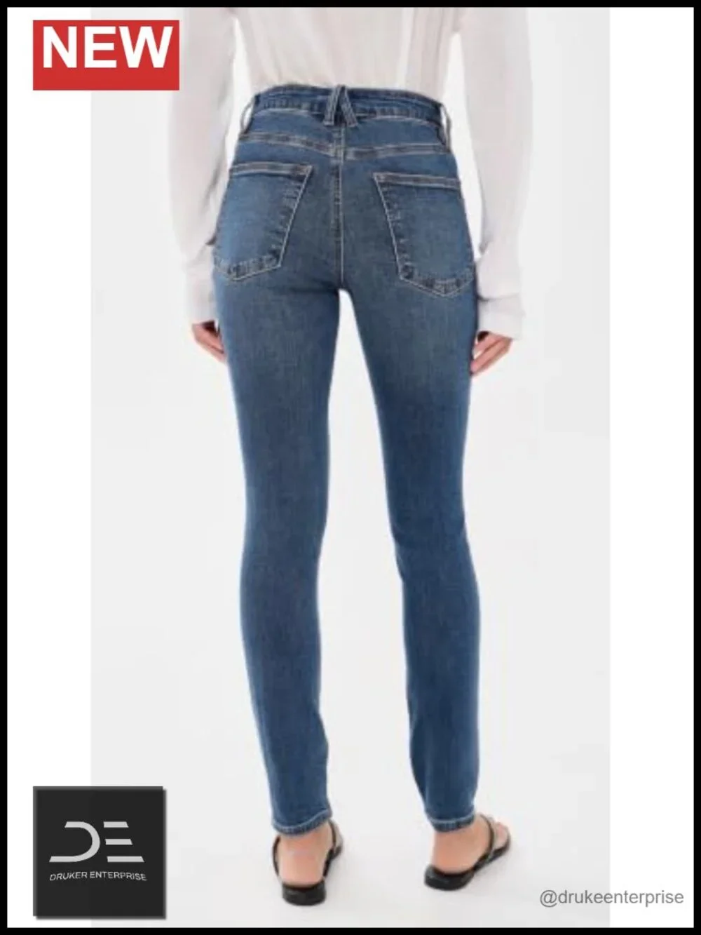 Good Legs Skinny Jeans Mid-Rise 98% Cotton Low-Stretch 5-Pocket